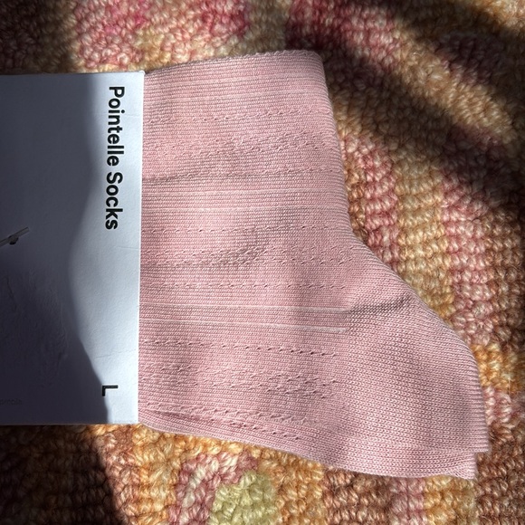 Lululemon NWT Pointelle Socks Size L Pink Haze - Picture 4 of 10
